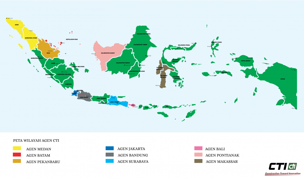 Peta wilayah agen CTI